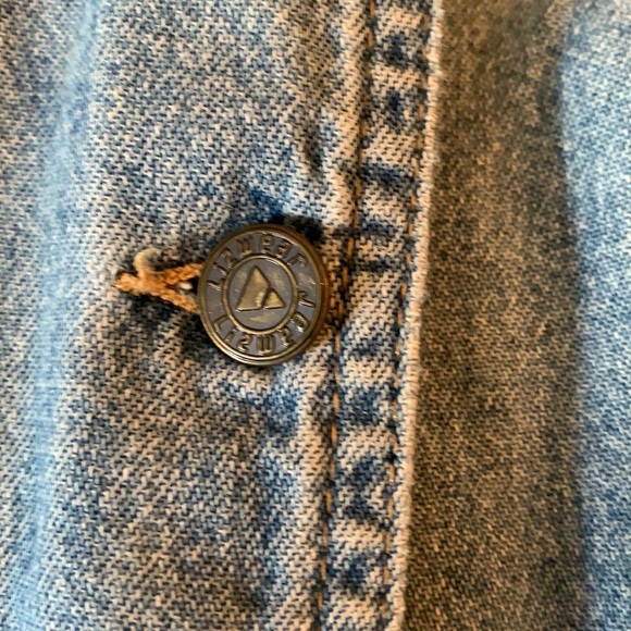 Vintage Liz Wear Long Denim Skirt Size 2 Petite - Picture 3 of 5